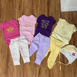 🎀 JUICY COUTURE Baby Onesies and Pants Set 🎀